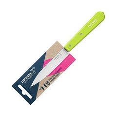 Нож столовый Opinel №112, деревянная рукоять, блистер, нержавеющая сталь, зеленый 001915