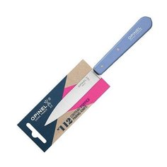 Нож столовый Opinel №112, деревянная рукоять, блистер, нержавеющая сталь, голубой 001917