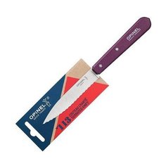 Нож столовый Opinel №113, деревянная рукоять, блистер, нержавеющая сталь, сливовый 001919