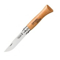 Нож Opinel №6, углеродистая сталь, рукоять из дерева бука, блистер