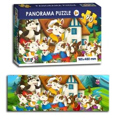 Пазл Panoramaм "Волк и 7 козлят", 90 элементов Topgame
