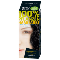 Натуральная краска Sante Naturkosmetik 100% Pflanzen Haarfarbe Schwarz, 100 г