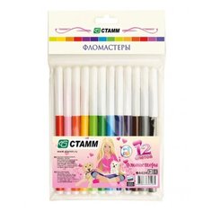 Стамм ФА424 Фломастеры в подвесе 12цв. Алиса