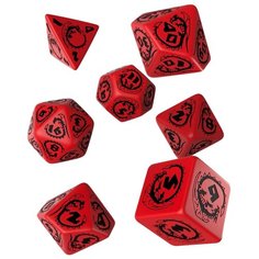 Кубики Q WORKSHOP Dragons RPG Red & black