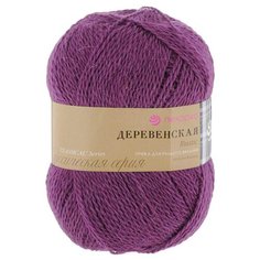 Пряжа Пехорка "Деревенская", 250 метров, 10 мотков по 100 грамм, цвет: 191 ежевика (количество товаров в комплекте: 10)
