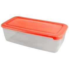 Контейнер для продуктов Plast Team POLAR, прямоугольный, цвет коралловый, 6л, Размер 385х200х120