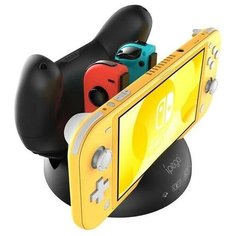 Зарядная станция для 2-х контроллеров Joy-Con + зарядка консоли + зарядка геймпада Pro Controller iPega (PG-SL003) (Switch/Switch Lite)