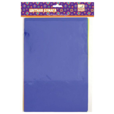 Цветная бумага фольгированная FANCY creative Action!, A4, 5 л., 5 цв.