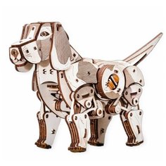 Конструктор деревянный 3D EWA Eco Wood Art "Механический щенок. Puppy", 246 деталей