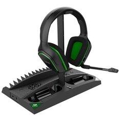 Подставка для вертикальной установки консоли + охлаждение + зарядная станция + подставка под игры + подставка под гарнитуру iPega (XB-007) (Xbox One FAT/S/X) для Microsoft Xbox Series X/S