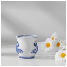 Чашка кофейная авт.Федотов, 9х7х7 см, 150мл, 1 сорт, гжель 5860484 Сима ленд