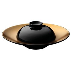 Глубокая сервировочная тарелка с миской Berghoff "Gem", цвет: черный