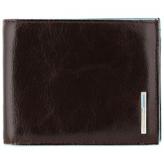 Кошелек Piquadro "Blue Square", красный/коричневый, телячья кожа