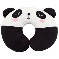 Подушка для шеи Little Car Панда, черный/белый