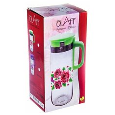 Olaff Кувшин Sweet home 1300 мл, зеленый