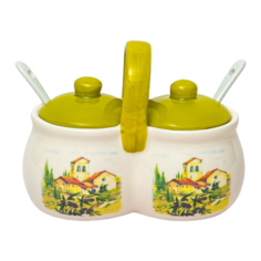 Elrington Набор для специй с ложками «итальянский дворик»