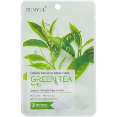 Eunyul тканевая маска Natural Moisture Mask Pack с экстрактом зеленого чая, 22 мл