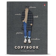 Альт Тетрадь На стиле 7-160-081/74, клетка, 160 л., серый