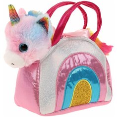 Единорог Радуга 18 см в сумочке Fluffy Family