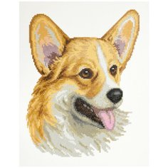 Кристальная мозаика (алмазная вышивка) "фрея" ALVR-169 "Веселый вельш-корги" 30 х 35 см