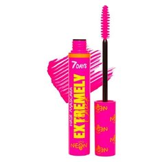 Тушь 7DAYS Extremely Chick UVglow Neon, 601 Electric, 10 мл