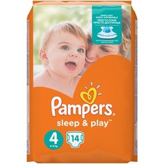 Pampers подгузники Sleep&Play 4 (8-14 кг), 14 шт.