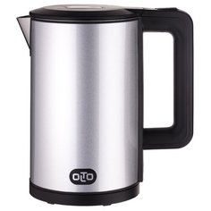 Чайник OLTO КЕ-1722 серебристный, 1,7 л, 2000 Вт, корпус - пластик/металл