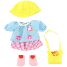 Kawaii Mell Комплект одежды "Прогулочный" для куклы Мелл 514177 голубой/розовый/желтый