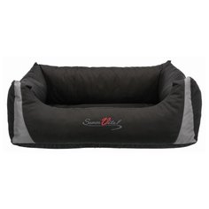 Лежак с бортиком Trixie "Samoa Vital", 100x80 см, цвет: чёрный