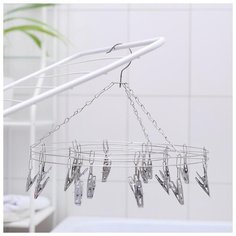 Сушилка для белья подвесная круглая 20 прищепок 35 см 4097400 Сима ленд