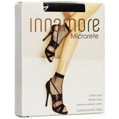 Капроновые носки Innamore Microrete Calzino, 2 пары, размер UNI, nero