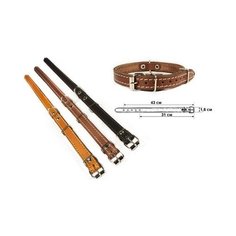 Ошейник для собак Дарэлл "Стандарт", 1 слой, кожаный, 16 мм х 32-40 см