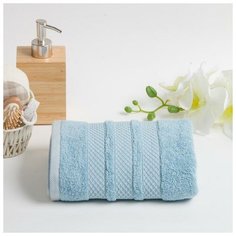 Полотенце махровое DOGUS 70х130 см, голубой, хлопок 100%, 450г/м2 5160892 Fiesta