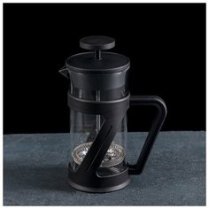 Френч-пресс "Зет" 350 мл, цвет черный 12,5х7,5х17 см 4711722 Сима ленд