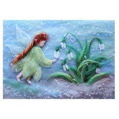 Картина из шерсти "Цветочная фея" Toyzy