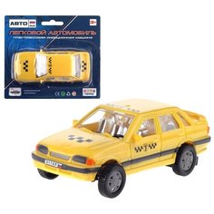 Машинка АВТОRus инерционная, "Такси", 10,8*4,6*3 см, на блистере (311АР)