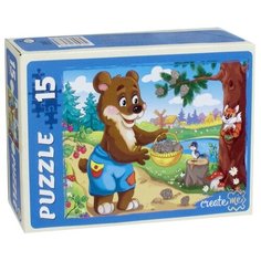 Пазл Рыжий кот Мишка косолапый (ПУ15-7278), 15 дет.