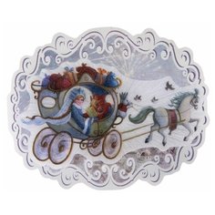 Панно Феникс Present Новогодняя колесница 12.3 x 9.9 x 3 см