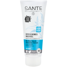 Sante Naturkosmetik освежающий очищающий гель с био-алоэ и био экстрактом семян чиа, 100 мл