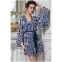 Халат MIA-AMORE, размер XS, синий