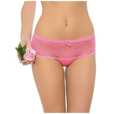 LUI et ELLE Трусы Eva шортики средней посадки, размер 4 (L), rose bonbon