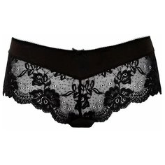 Marc & Andre Трусы Шорты Flirt низкой посадки с кружевными вставками, размер M(38), черный