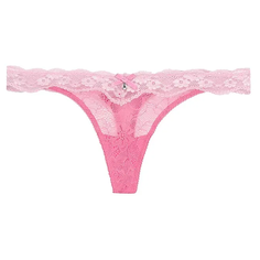 Innamore Трусы Стринги Evita кружевные с низкой посадкой, размер 2(42), розовый