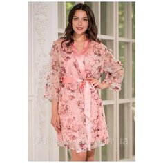 Халат MIA-AMORE, размер L/XL, бледно-розовый
