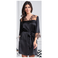 Халат MIA-AMORE, размер XXL, черный