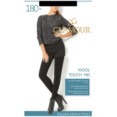 Колготки Glamour Wool Touch, 180 den, размер 4-L, nero (черный)