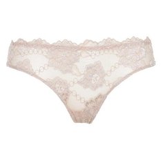 Lormar Трусы My Class стринги кружевные низкой посадки, размер 4, noisette