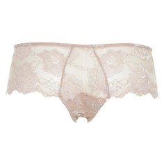 Lormar Трусы Deluxe Shorts шортики средней посадки кружевные, размер 3, лесной орех