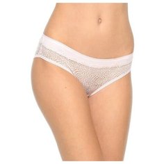 LUI et ELLE Трусы Audrey кюлоты средней посадки кружевные, размер 4 (L), розовый