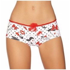 Innamore Трусы шорты Ruby Shoes низкой посадки с бантиком, размер 1(40), мультиколор